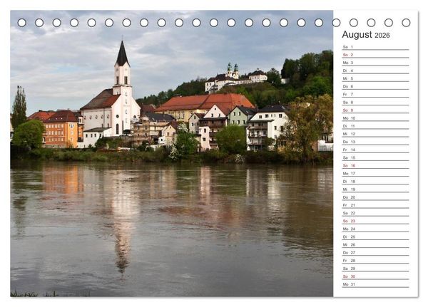 Produktbild: Pittoreskes Passau (Tischkalender 2026 DIN A5 quer), CALVENDO Monatskalender