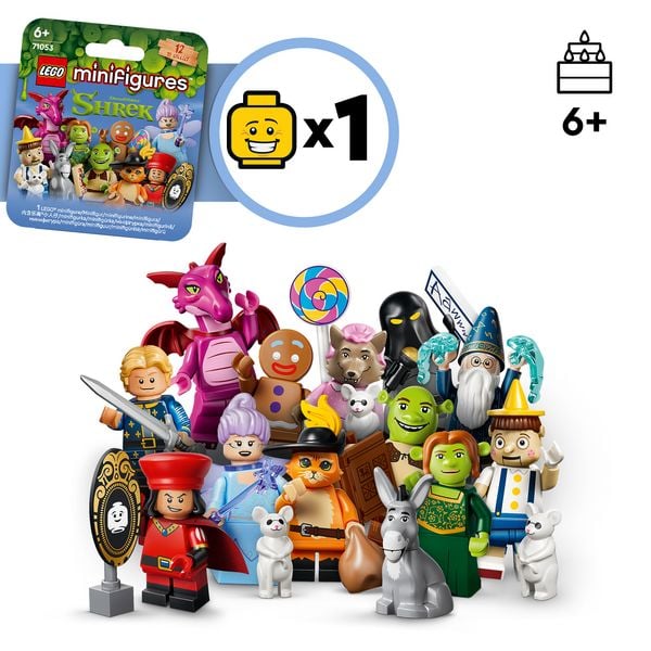 Produktbild: LEGO Minifiguren Shrek Serie &Uuml;berraschungsbox f&uuml;r Kinder 71053