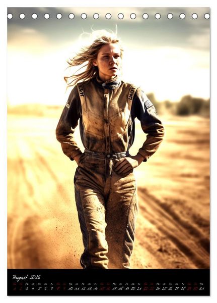 Produktbild: Dirt Race Girls (Tischkalender 2026 DIN A5 hoch), CALVENDO Monatskalender
