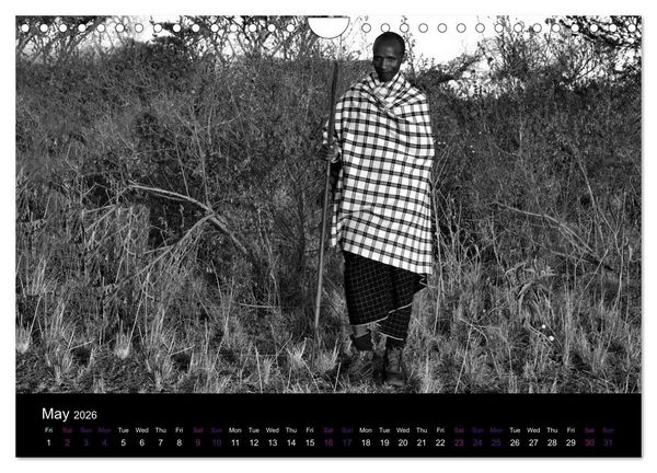 Produktbild: East Africa - Tanzania and Kenya / UK-Version (Wall Calendar 2026 DIN A4 landscape), CALVENDO 12 Month Wall Calendar