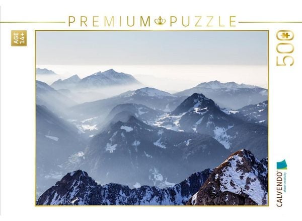 CALVENDO Puzzle Alpen gesehen vom Nebelhorn | 500 Teile Lege-Größe 48 × 36 cm Foto-Puzzle für Erwachsene