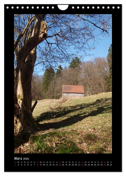 Produktbild: Odenwald & Bergstra&szlig;e (Wandkalender 2026 DIN A4 hoch), CALVENDO Monatskalender
