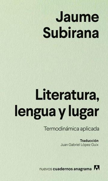 Produktbild: Literatura, Lengua Y Lugar