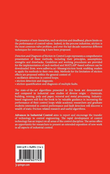 Produktbild: Detection and Diagnosis of Stiction in Control Loops