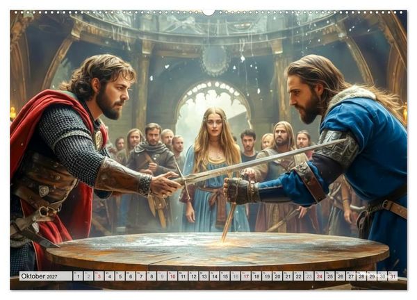 Produktbild: Camelot &ndash; Aufstieg und Fall einer Legende (Wandkalender 2027 DIN A2 quer), CALVENDO Monatskalender