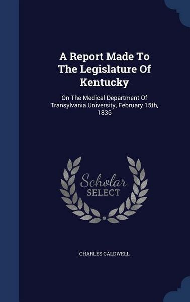 Produktbild: Report Made To The Legislature