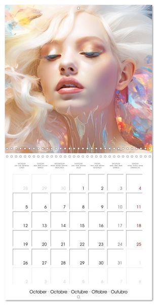Produktbild: Fascination artful hair (Wall Calendar 2026 12 &times; 12 Inch) CALVENDO 12 Month Wall Calendar