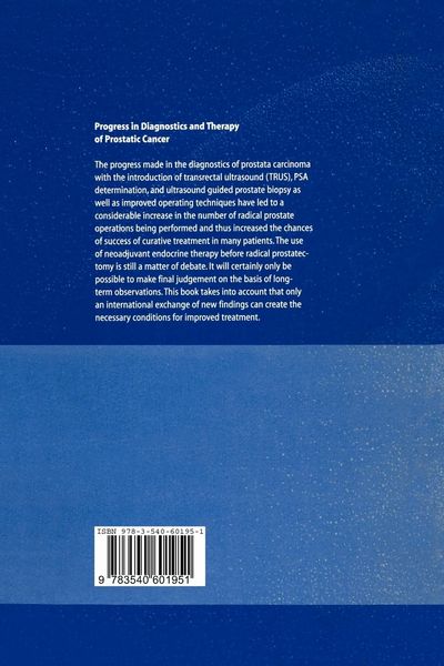 Produktbild: Progress in Diagnostics and Therapy of Prostatic Cancer