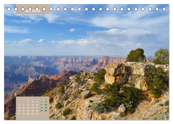 Produktbild: Erlebe mit mir die Schluchten des Grand Canyon (Tischkalender 2026 DIN A5 quer), CALVENDO Monatskalender