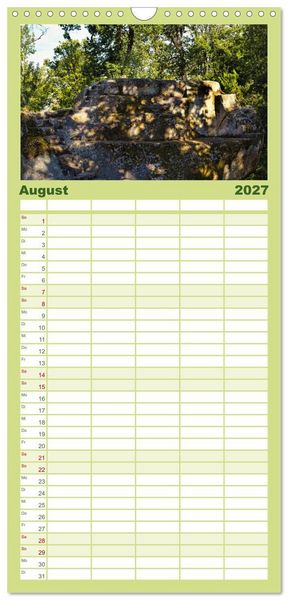 Produktbild: Familienplaner 2027 - Felsenburg Rotenhan mit 5 Spalten (Wandkalender, 21 x 45 cm) CALVENDO