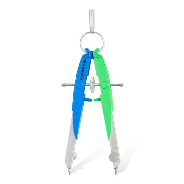 Produktbild: STAEDTLER Mars comfort 556, Pr&auml;zisions-Geometriezirkel, Zirkel, neon blau/gr&uuml;n 556 00-N1