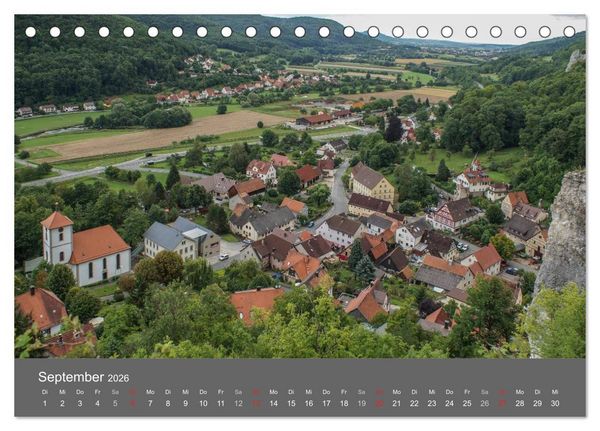 Produktbild: Fr&auml;nkische Schweiz wie gemalt (Tischkalender 2026 DIN A5 quer), CALVENDO Monatskalender