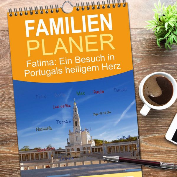 Produktbild: Familienplaner 2026 - Fatima: Ein Besuch in Portugals heiligem Herz mit 5 Spalten (Wandkalender, 21 x 45 cm) CALVENDO