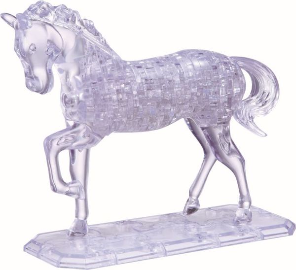 Jeruel Industrial - Crystal Puzzle, Pferd transparent, 100 Teile