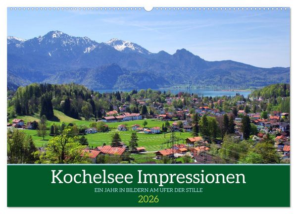 Produktbild: Kochelsee Impressionen - Ein Jahr in Bildern am Ufer der Stille (Wandkalender 2026 DIN A2 quer), CALVENDO Monatskalender