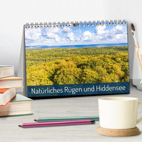 Produktbild: Nat&uuml;rliches R&uuml;gen und Hiddensee (Tischkalender 2026 DIN A5 quer), CALVENDO Monatskalender