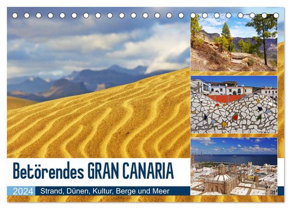 Betörendes Gran Canaria (Tischkalender 2024 DIN A5 quer), CALVENDO Monatskalender