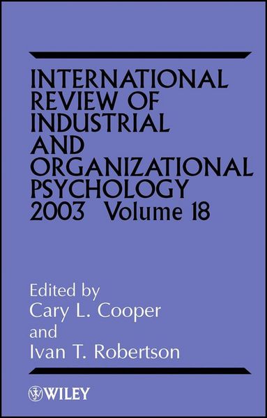 Produktbild: International Review of Industrial and Organizational Psychology 2003, Volume 18