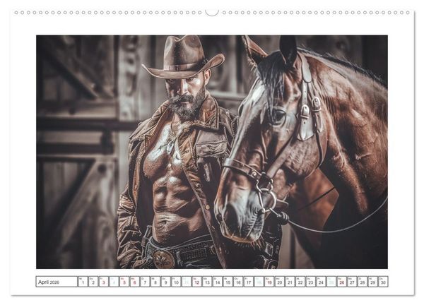Produktbild: Im Bann des Cowboys (Wandkalender 2026 DIN A2 quer), CALVENDO Monatskalender