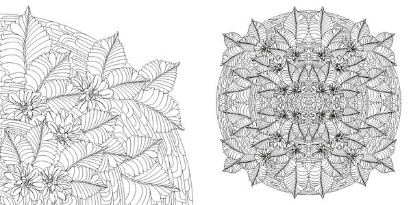 Produktbild: Blumen-Mandalas (Ausmalbuch zur kreativen Stressbew&auml;ltigung)