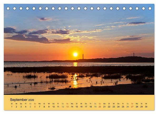 Produktbild: Sonnenunterg&auml;nge an der Atlantikk&uuml;ste (Tischkalender 2026 DIN A5 quer), CALVENDO Monatskalender