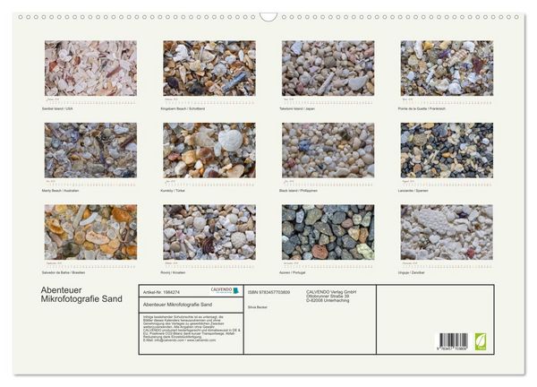 Produktbild: Abenteuer Mikrofotografie Sand (Wandkalender 2026 DIN A2 quer), CALVENDO Monatskalender