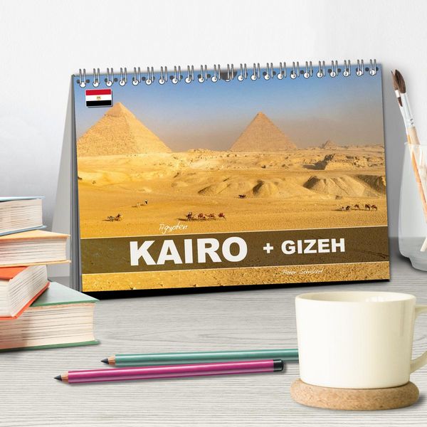 Produktbild: &Auml;gypten - Kairo + Gizeh (Tischkalender 2027 DIN A5 quer), CALVENDO Monatskalender