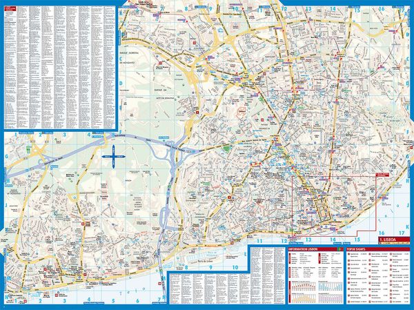 Produktbild: Lisbon, Lissabon, Borch Map