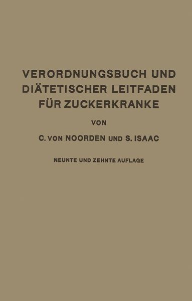 Produktbild: Verordnungsbuch und Di&auml;tetischer Leitfaden f&uuml;r Zuckerkranke mit 173 Kochvorschriften