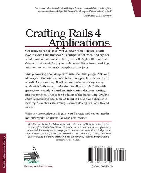 Produktbild: Crafting Rails 4 Applications