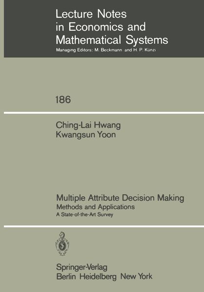 Produktbild: Multiple Attribute Decision Making