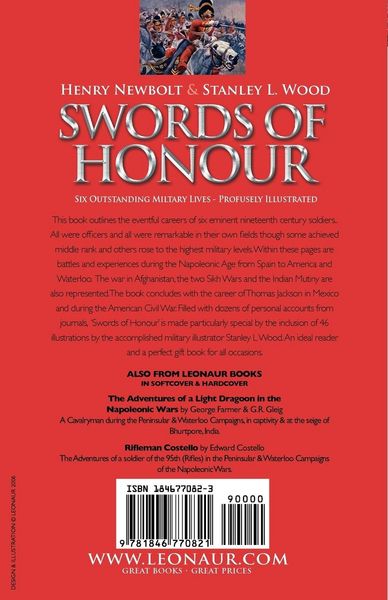 Produktbild: Swords of Honour - The Careers of Six Outstanding Officers from the Napoleonic Wars, the Wars for India and the American Civil War