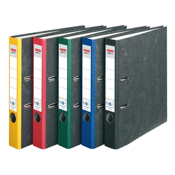 Produktbild: Herlitz Ordner maX.file nature A4 5cm rot