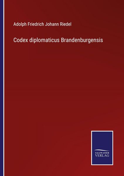 Produktbild: Codex diplomaticus Brandenburgensis