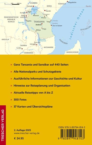 Produktbild: TRESCHER Reisef&uuml;hrer Tansania und Sansibar