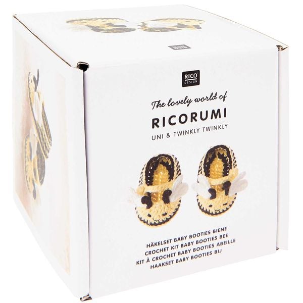 Produktbild: Ricorumi H&auml;kelset "Baby Booties" Biene