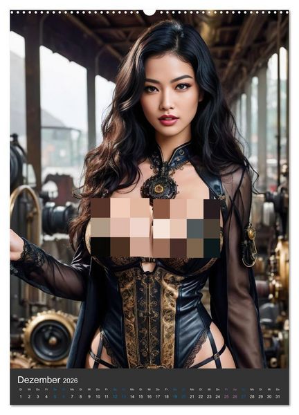 Produktbild: Sinnlicher Steampunk (hochwertiger Premium Wandkalender 2026 DIN A2 hoch), Kunstdruck in Hochglanz
