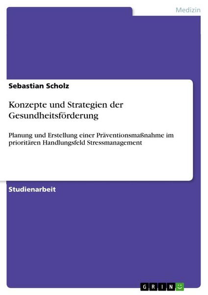 Produktbild: Konzepte und Strategien der Gesundheitsf&ouml;rderung