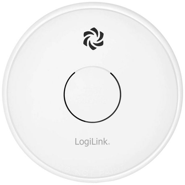 Produktbild: LogiLink Rauchwarnmelder batteriebetrieben (&Oslash; x H) 100mm x 34.5mm