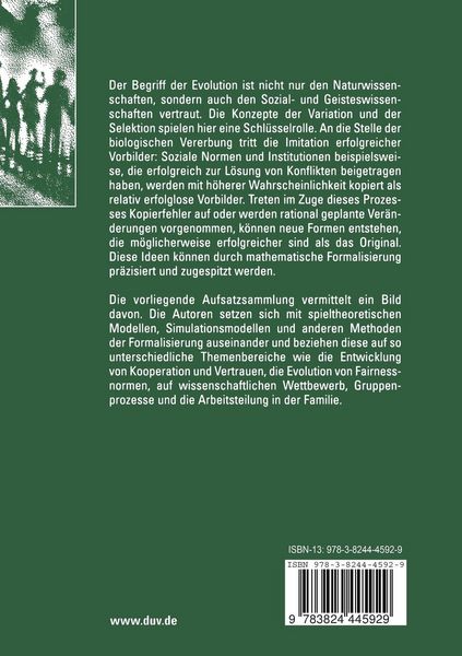 Produktbild: Modelle sozialer Evolution