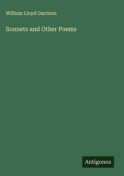 Produktbild: Sonnets and Other Poems
