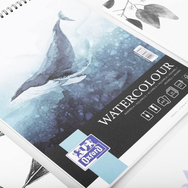 Produktbild: Oxford Art Aquarellblock A4, 10 Blatt, 300g/m&sup2;, 1 St&uuml;ck