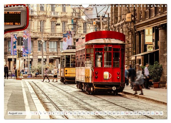 Produktbild: Italienisches Stadtgefl&uuml;ster, Rom - Mailand - Florenz (Wandkalender 2026 DIN A3 quer), CALVENDO Monatskalender