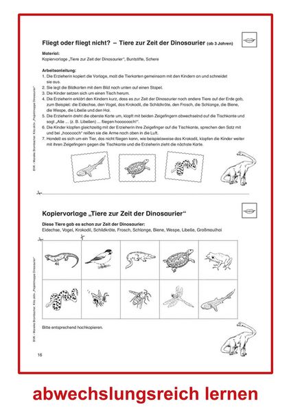 Produktbild: Kita aktiv Projektmappe Dinosaurier