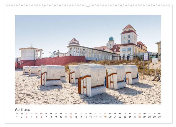 Produktbild: Strandkorb Idylle (Wandkalender 2026 DIN A2 quer), CALVENDO Monatskalender
