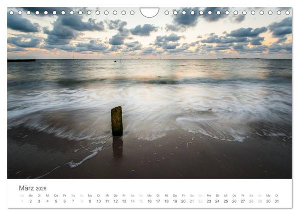 Produktbild: Nordfriesische Inselwelt - Bunte Watt- und Wolkenlandschaften (Wandkalender 2026 DIN A4 quer), CALVENDO Monatskalender