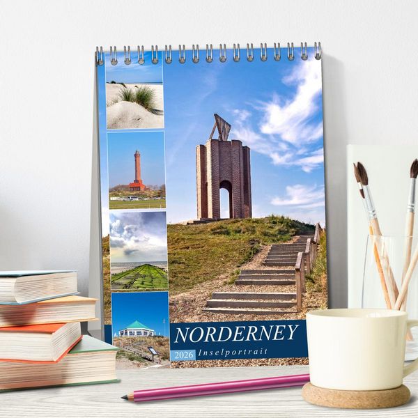 Produktbild: Norderney Inselportrait (Tischkalender 2026 DIN A5 hoch), CALVENDO Monatskalender