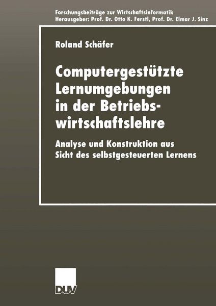 Produktbild: Computergest&uuml;tzte Lernumgebungen in der Betriebswirtschaftslehre