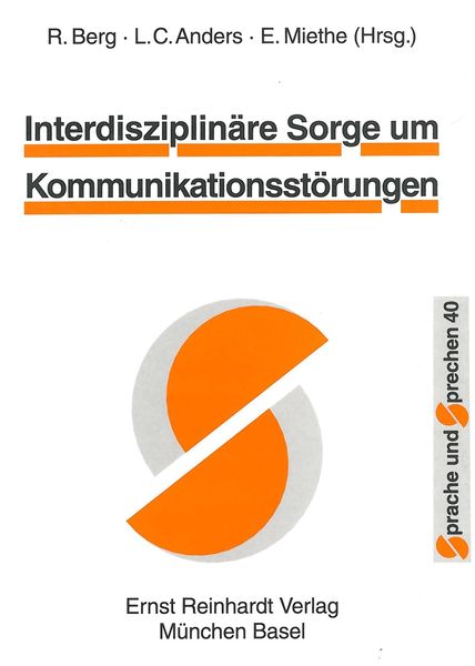 Produktbild: Interdisziplin&auml;re Sorge um Kommunikationsst&ouml;rungen