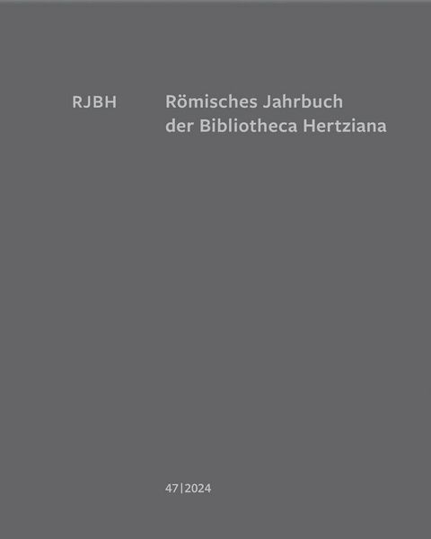 Produktbild: R&ouml;misches Jahrbuch der Bibliotheca Hertziana